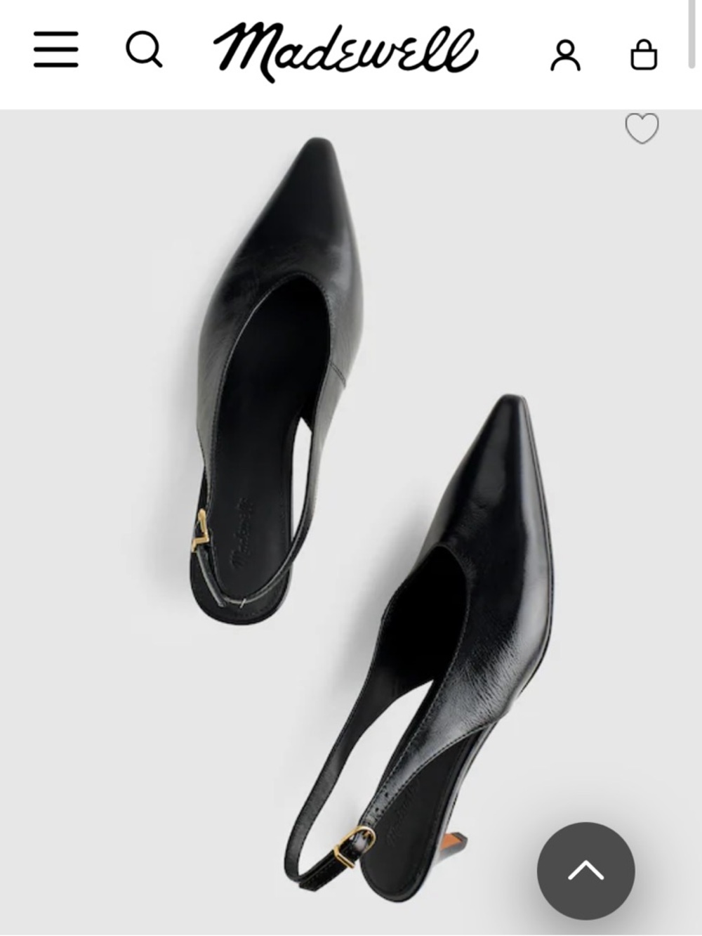 Madewell Emilie Slingback Pump in Black